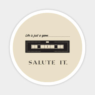 "Life is just a game, play it!" T-shirts and props with sport motto. (Fencing Theme) Magnet